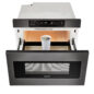24 in. Black Stainless Microwave Drawer (SMD2470AH) – open drawer view