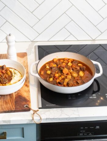 Moroccan Beef Stew on a Sharp Cooktop