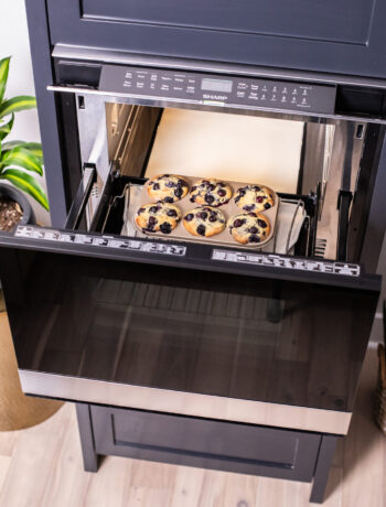SHARP Microwave Drawer Oven baking muffins