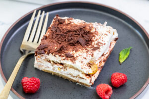 a piece of tiramisu