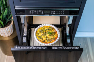 quiche in Sharp Built-In Smart Convection Microwave Drawer Oven