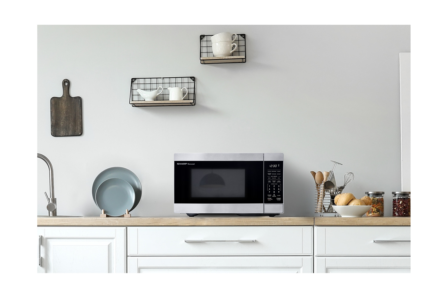 Kitchen Appliance Design: Stainless Steel Countertop Microwave Oven ...