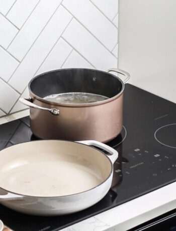 pots and pans on cooktop