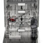 Sharp 24 in. Slide-In Stainless Steel Pocket Dishwasher (SDW6747GS) - Head On Interior Shot