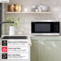 Sharp 2.2 cu. ft. Carousel Countertop Microwave Oven (SMC2265KS) infographic