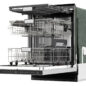 Sharp 24 in. Slide-In Stainless Steel Pocket Dishwasher (SDW6747GS) - Right View Interior Shot