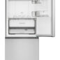 Sharp 24 in. Bottom-Freezer Counter-Depth Refrigerator (SJB1255GS) Head On, Refrigerator Door Open