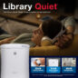 Sharp Small Room True HEPA Air Purifier (FPF30UH)  library quiet infographic