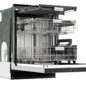 Sharp 24 in. Slide-In Stainless Steel Pocket Dishwasher (SDW6747GS) - Left View Interior Shot