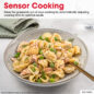 Sharp 1.4 cu. ft. Carousel Countertop Microwave (SMC1450KS) sensor cooking infographic