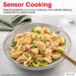 1.4 cu. ft. Black Carousel Countertop Microwave Oven (SMC1461KB) sensor cooking infographic