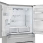 Sharp French 4-Door Counter-Depth Refrigerator with Water Dispenser (SJG2254FS) - right angle view with doors open