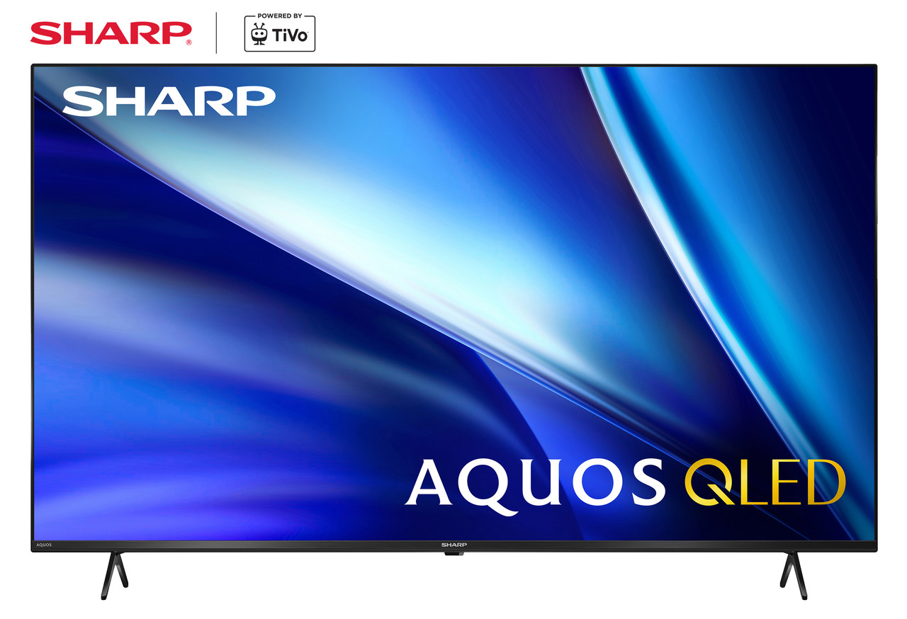 Sharp AQUOS QLED 55” Class (54.5” Diag.) 4K Ultra HD TV Powered by TiVo (4T-C55GM6540U) Head On