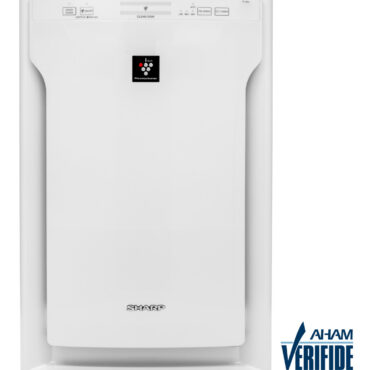 Sharp HEPA Air Purifier with Plasmacluster® Ion Technology for Extra-Large Rooms (FPA80UW) head on badge