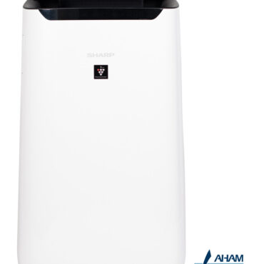 Sharp Smart True HEPA Large Room Air Purifier with Plasmacluster® Ion Technology (FXJ80UW) head on badge