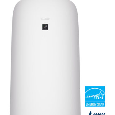 Sharp Smart Plasmacluster Ion Air Purifier with True HEPA + Humidifier for Extra Large Rooms (KCP110UW)  head on