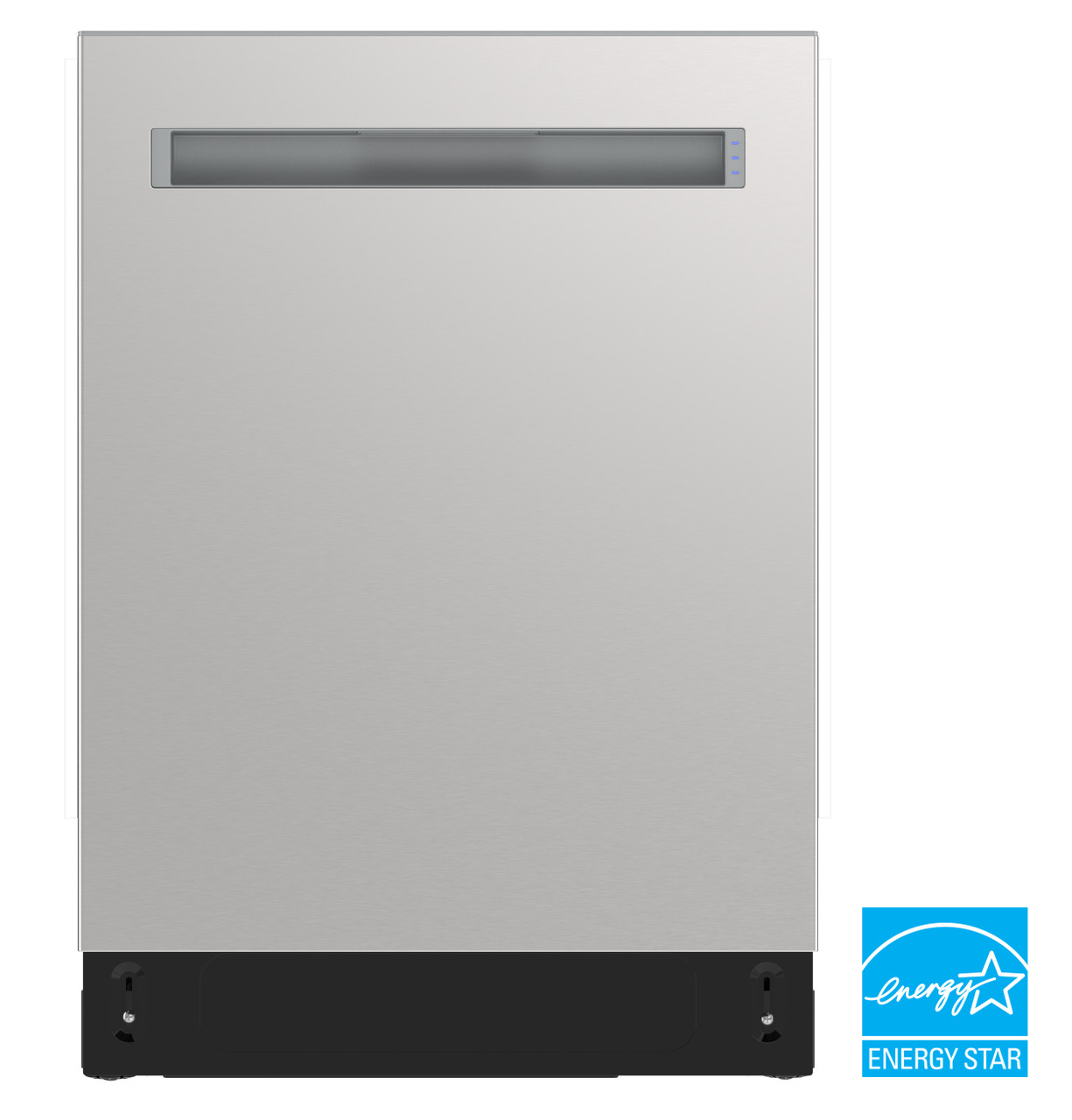 Sharp 24 in. Stainless Steel Dishwasher (SDW6735DNS) Head On with Badge