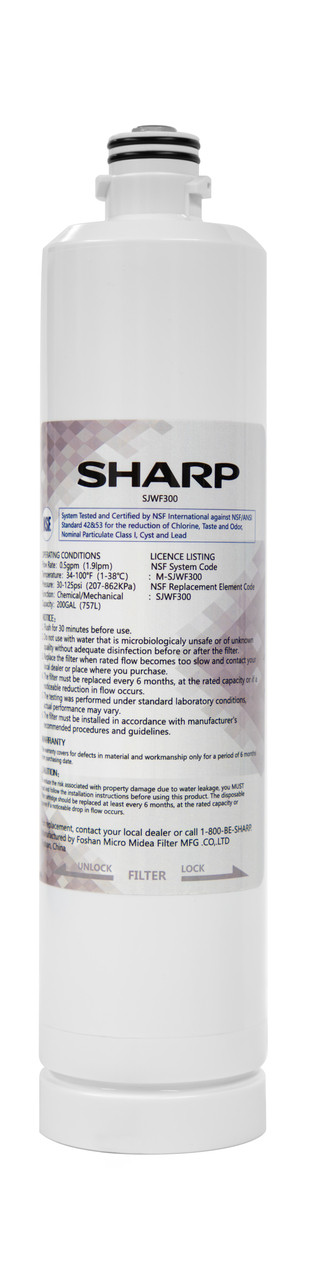 Replacement Water Filter for Sharp SJF2955KS Refrigerator (SJWF300)