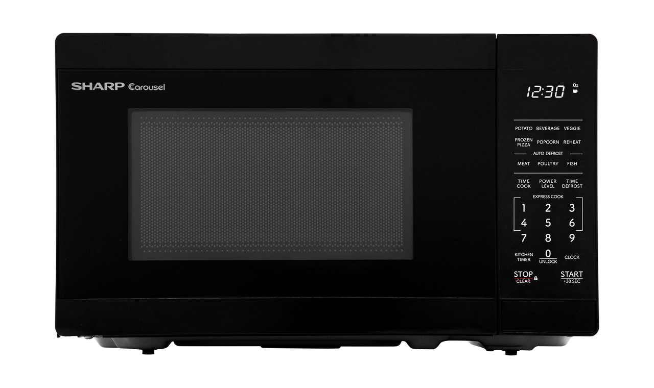 0.7 cu. ft. 700W Black Carousel Countertop Microwave Oven (SMC0760KB) head on