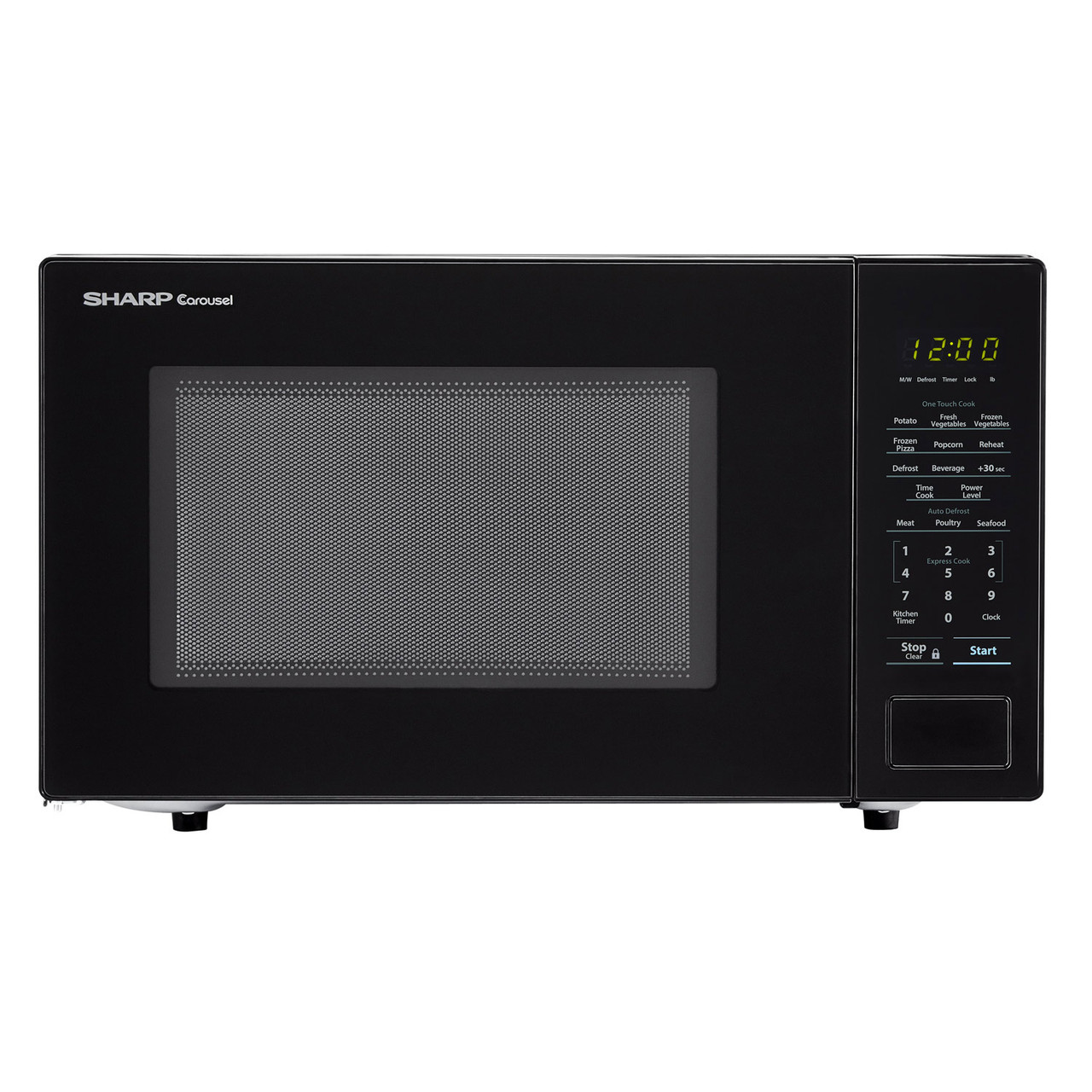 1.1 cu. ft. 1000W Sharp Countertop Black Microwave (SMC1131CB) Simply