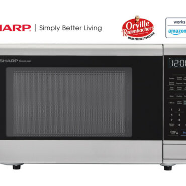 1.4 cu. ft. Sharp Stainless Steel Smart Microwave (SMC1449FS): Our Best Microwave for Popcorn