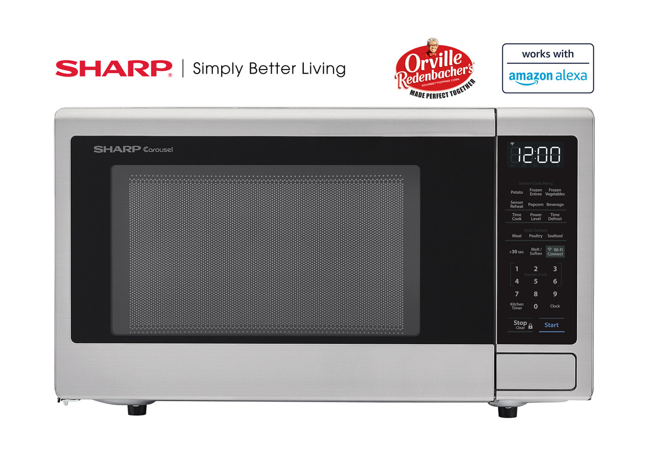 1.4 cu. ft. Sharp Stainless Steel Smart Microwave (SMC1449FS): Our Best Microwave for Popcorn