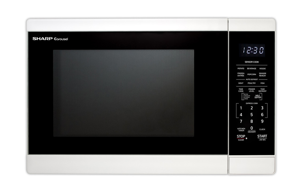 1.4 cu. ft. White Countertop Microwave Oven (SMC1461HW) head on