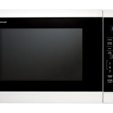 1.4 cu. ft. White Carousel Countertop Microwave Oven (SMC1461KW) head on
