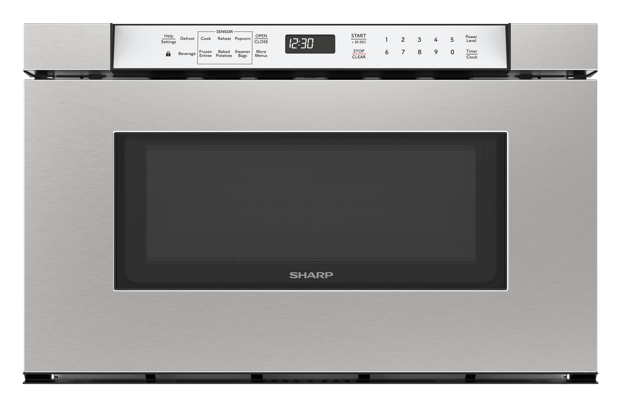 24 in. Built-In Stainless Steel Microwave Drawer Oven (SMD2430MS) Head on