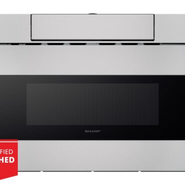 Sharp SMD2470ASY 24-inch Stainless Steel Microwave Drawer Head On with Refurbished Badge