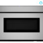 24 in. Smart Microwave Drawer Oven (SMD2479JS) Head On w/ Badges
