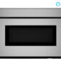 24 in. Smart Microwave Drawer Oven (SMD2479JS) Head On w/ Badges