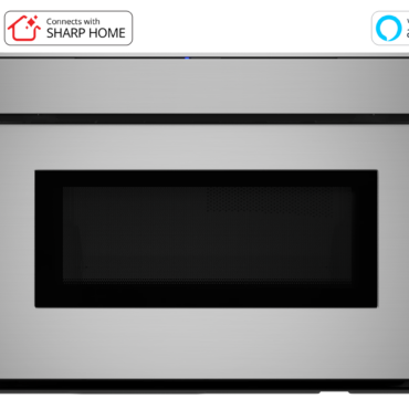 24 in. Smart Microwave Drawer Oven (SMD2479JS) Head On w/ Badges