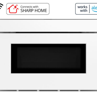 24 in. Smart Microwave Drawer Oven (SMD2479MW) Head On with Works With Alexa Badge