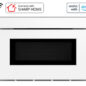 24 in. Smart Microwave Drawer Oven (SMD2479MW) Head On with Works With Alexa Badge