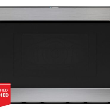 24" Built-In Smart Convection Microwave Drawer Oven (SMD2499FS) Head On with Refurbished Badge