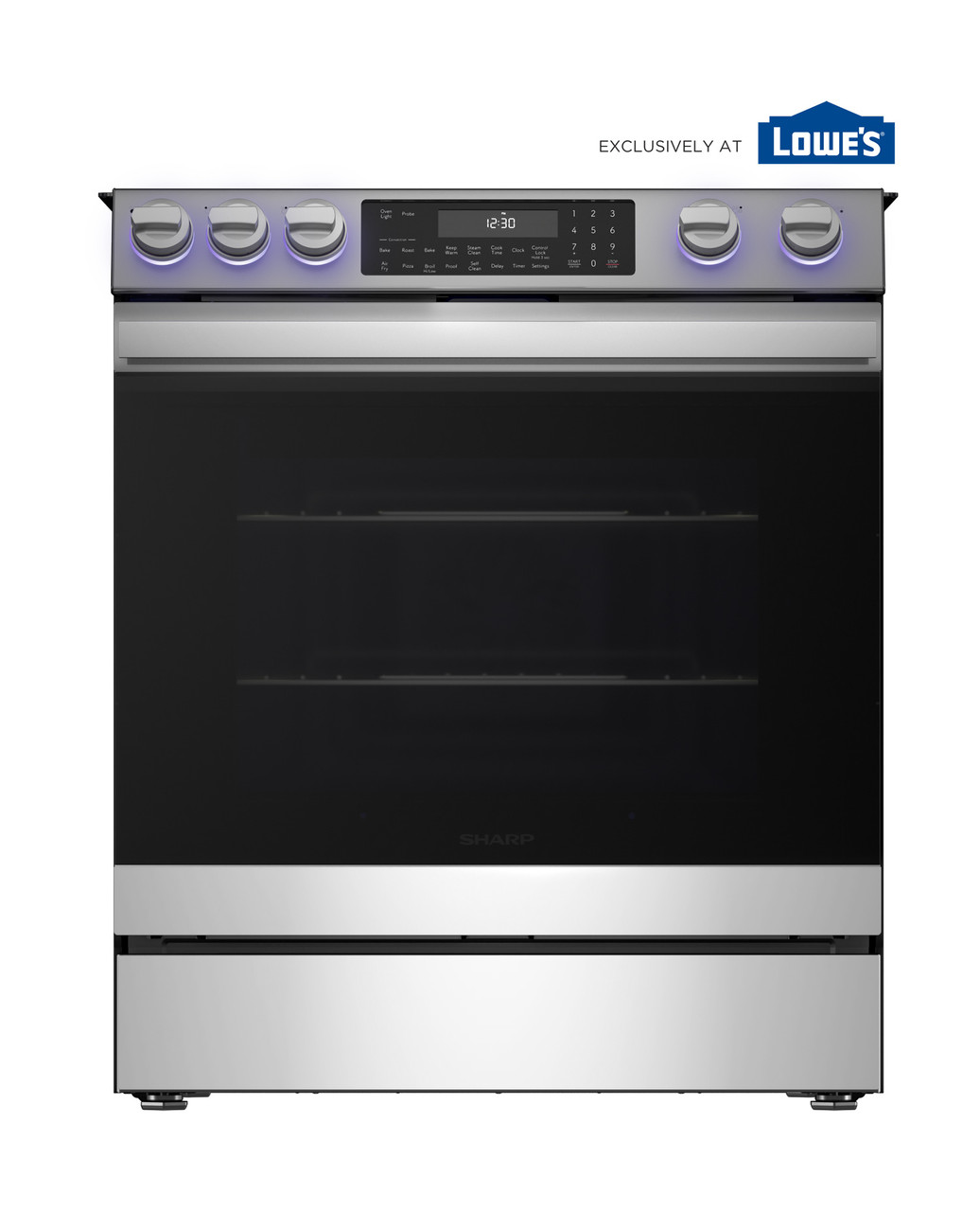 30 in. Electric Convection Slide-In Range with Air Fry (SSR3061JS) head on cobranded