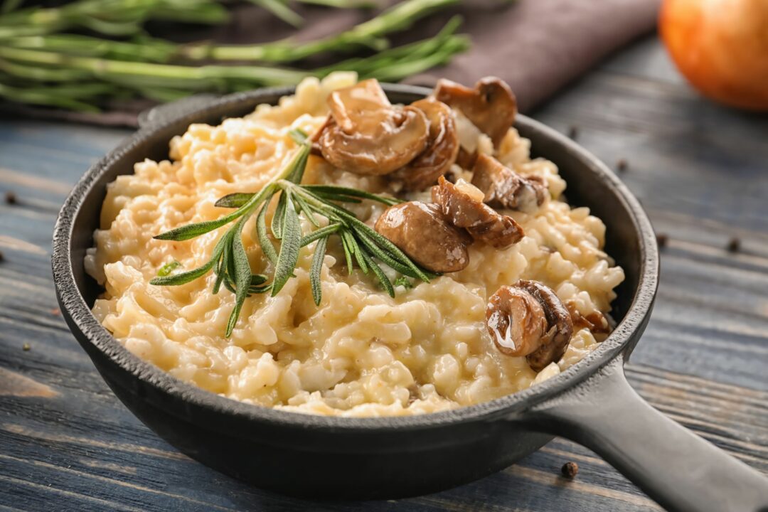 bowl of risotto