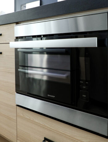 The Sharp Microwave Drawer Oven in the simply serenbe model home