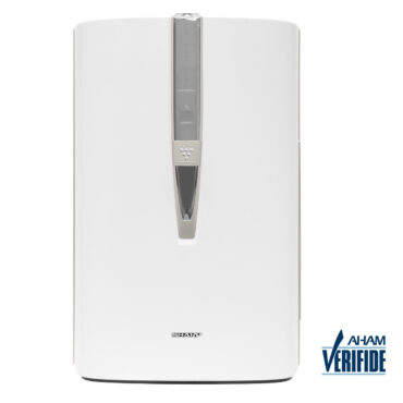 Sharp Plasmacluster Ion Air Purifier with True HEPA + Humidifier for Large Rooms (KC860U) head on badge