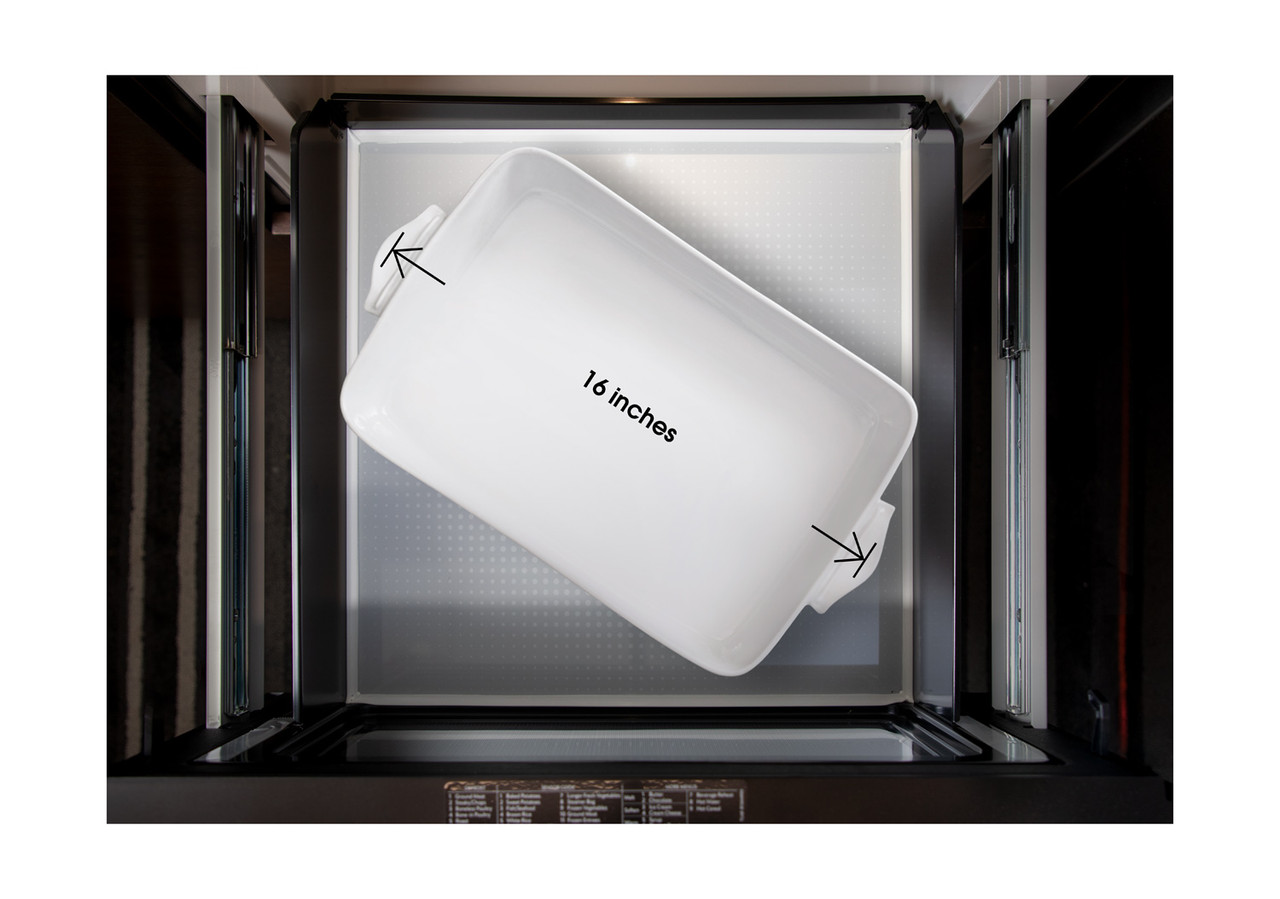Pull-out Microwave: 24 in. Sharp Stainless Steel Smart Microwave Drawer Oven (SMD2489ES) Works with Alexa, and the Sharp Kitchen
App on the App Store and Google Play:  – Fits a 16-inch baking dish