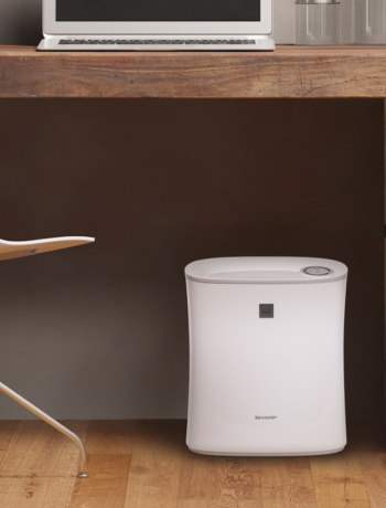 small air purifier in room