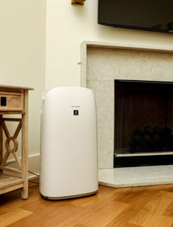 The Sharp Smart Plasmacluster Ion Air Purifier with True HEPA + Humidifier for Extra Large Rooms in the Serenbe model home