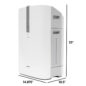 Sharp Plasmacluster® Air Purifier with Humidifying Function for Medium Rooms (KC850U) dimensions