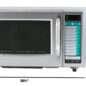 Medium-Duty Commercial Microwave Oven with 1000 Watts (R21LCFS) Dimensions