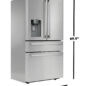 Sharp French 4-Door Counter-Depth Refrigerator with Water Dispenser (SJG2254FS) Scale