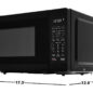 0.7 cu. ft. 700W Black Carousel Countertop Microwave Oven (SMC0760KB) dimensions