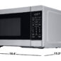 Sharp Carousel Countertop Microwave Oven (SMC0960KS) dimensions