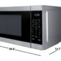 1.1 cu. ft. Stainless Steel Carousel Countertop Microwave (SMC1162KS) dimensions