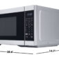 1.1 cu. ft. Smart Countertop Microwave Oven (SMC1169KS) dimensions